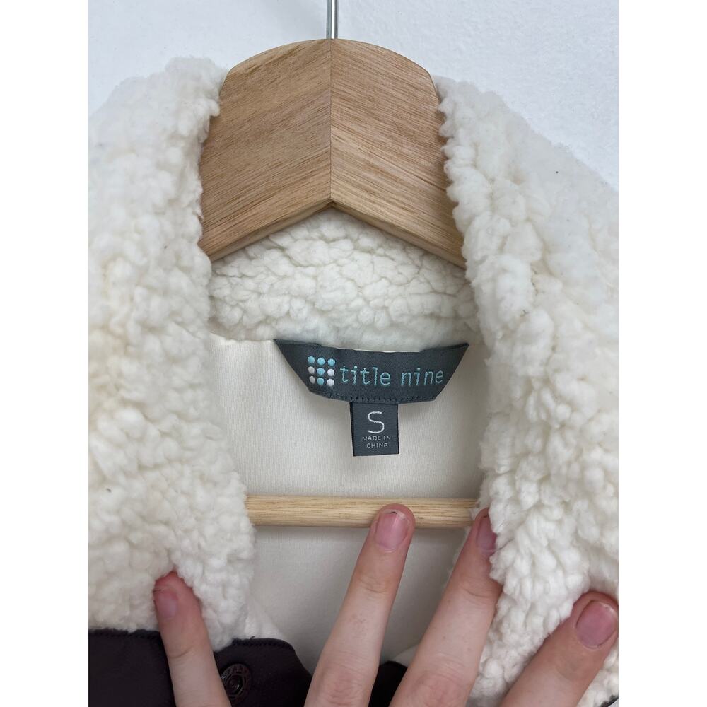 Title Nine Callitrix Sherpa Fleece Funnel Neck Tunic Vest Dress Hiking - Small - Picture 7 of 13